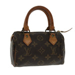 Louis Vuitton Mini Speedy Brown Canvas Handbag (Pre-Owned)