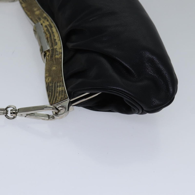 Prada Black Leather Shoulder Bag (Pre-Owned)