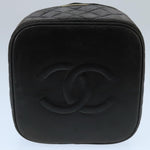 Chanel Vanity Black Leather Handbag (Pre-Owned)