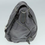 Prada Re-Nylon Grey Synthetic Shoulder Bag (Pre-Owned)