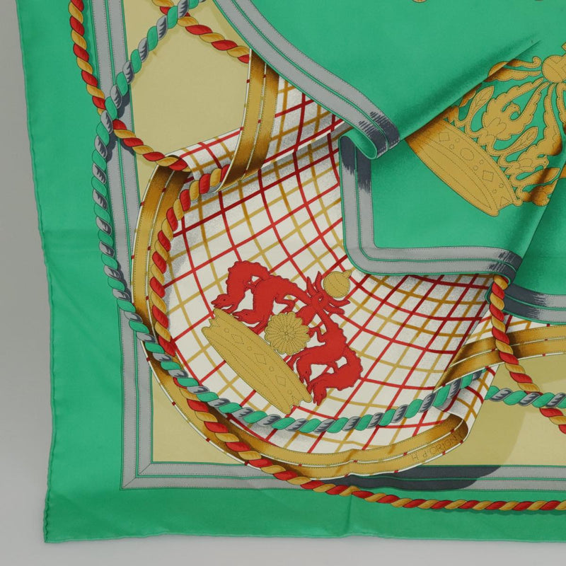 Hermès Green Silk Scarf  (Pre-Owned)