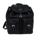 Prada Black Leather Backpack Bag (Pre-Owned)