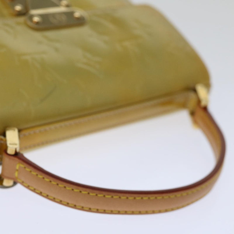 Louis Vuitton Spring Street Beige Patent Leather Handbag (Pre-Owned)