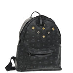 MCM Visetos Black Canvas Backpack Bag (Pre-Owned)