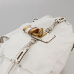 Chloé Paddington White Leather Shoulder Bag (Pre-Owned)