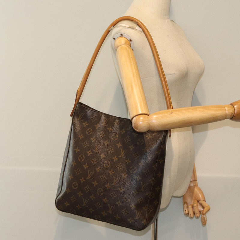 Louis Vuitton Looping Brown Canvas Shoulder Bag (Pre-Owned)