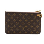 Louis Vuitton Pochette Accessoire Brown Canvas Clutch Bag (Pre-Owned)