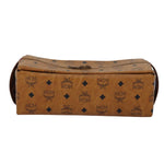 MCM Visetos Brown Canvas Clutch Bag (Pre-Owned)