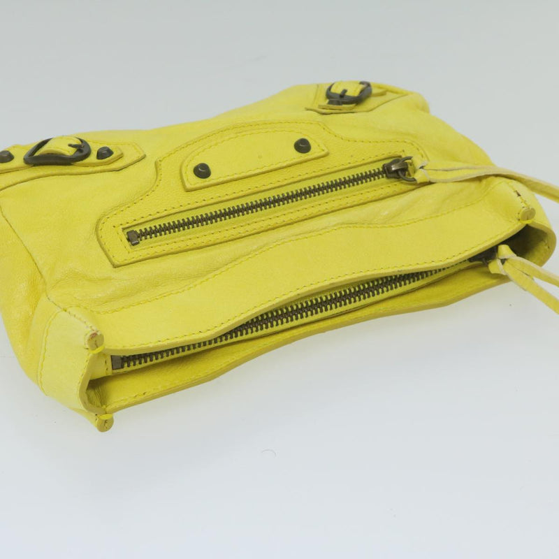 Balenciaga - Yellow Leather Clutch Bag (Pre-Owned)