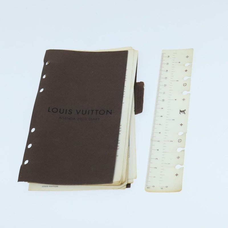 Louis Vuitton Agenda Mm Brown Canvas Wallet  (Pre-Owned)