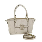 Tory Burch White Leather Handbag (Pre-Owned)