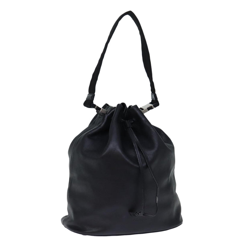 Prada Black Leather Shoulder Bag (Pre-Owned)