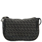 Fendi Black Canvas Shoulder Bag (Pre-Owned)