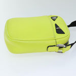 Fendi Monster Yellow Leather Shoulder Bag (Pre-Owned)