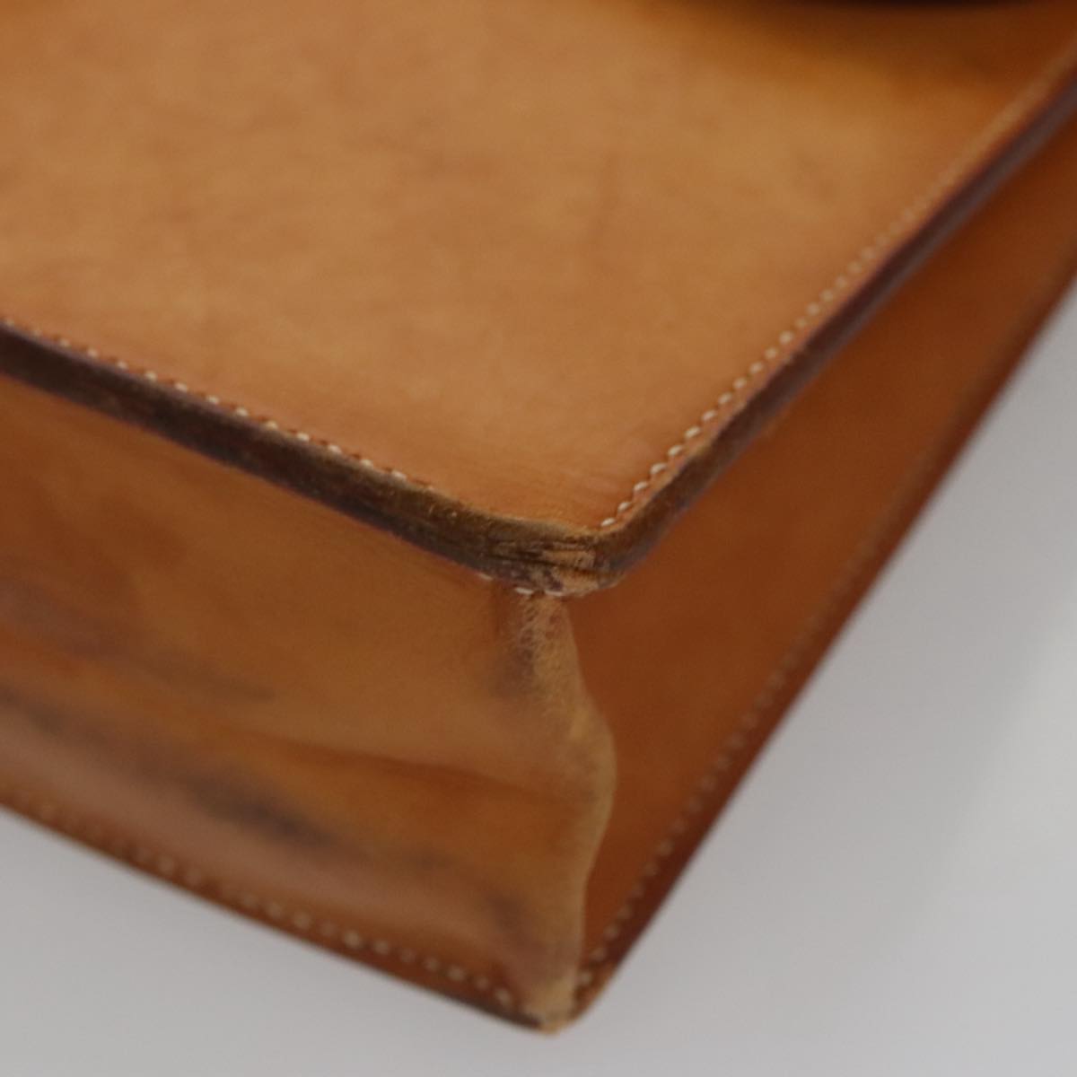 Hermès Sac À Dépèches Camel Leather Briefcase Bag (Pre-Owned)