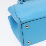 Fendi 2Jours Blue Leather Handbag (Pre-Owned)