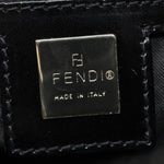 Fendi Zucca Black Canvas Shoulder Bag (Pre-Owned)