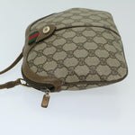 Gucci Gg Canvas Beige Canvas Shoulder Bag (Pre-Owned)