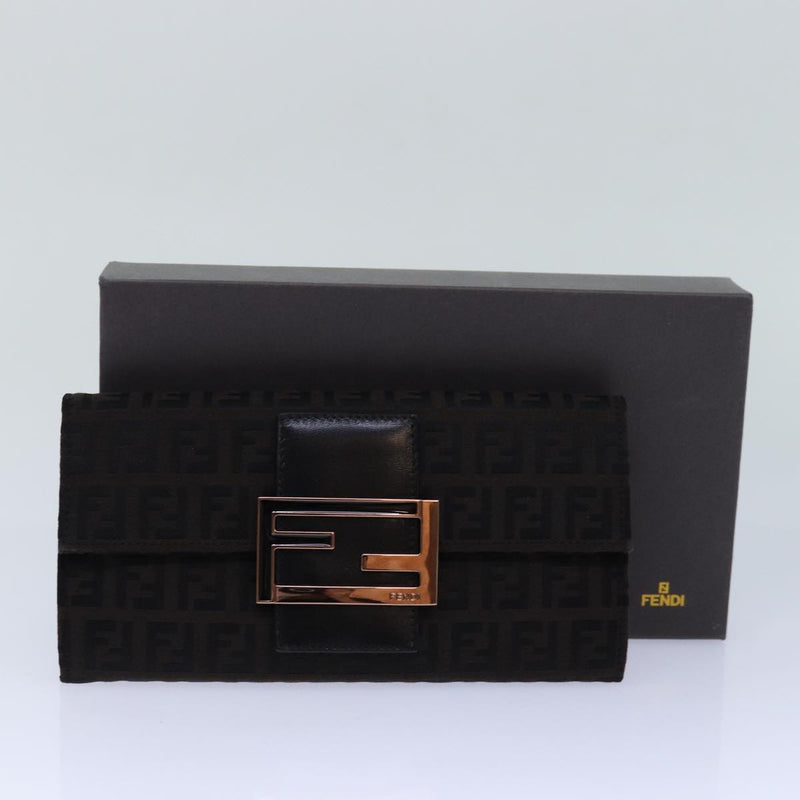 Fendi Brown Canvas Wallet  (Pre-Owned)