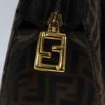 Fendi Zucchino Brown Canvas Handbag (Pre-Owned)