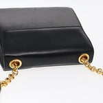 Salvatore Ferragamo Black Leather Shoulder Bag (Pre-Owned)