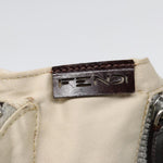 Fendi Beige Canvas Shoulder Bag (Pre-Owned)