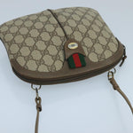 Gucci Ophidia Beige Canvas Shoulder Bag (Pre-Owned)