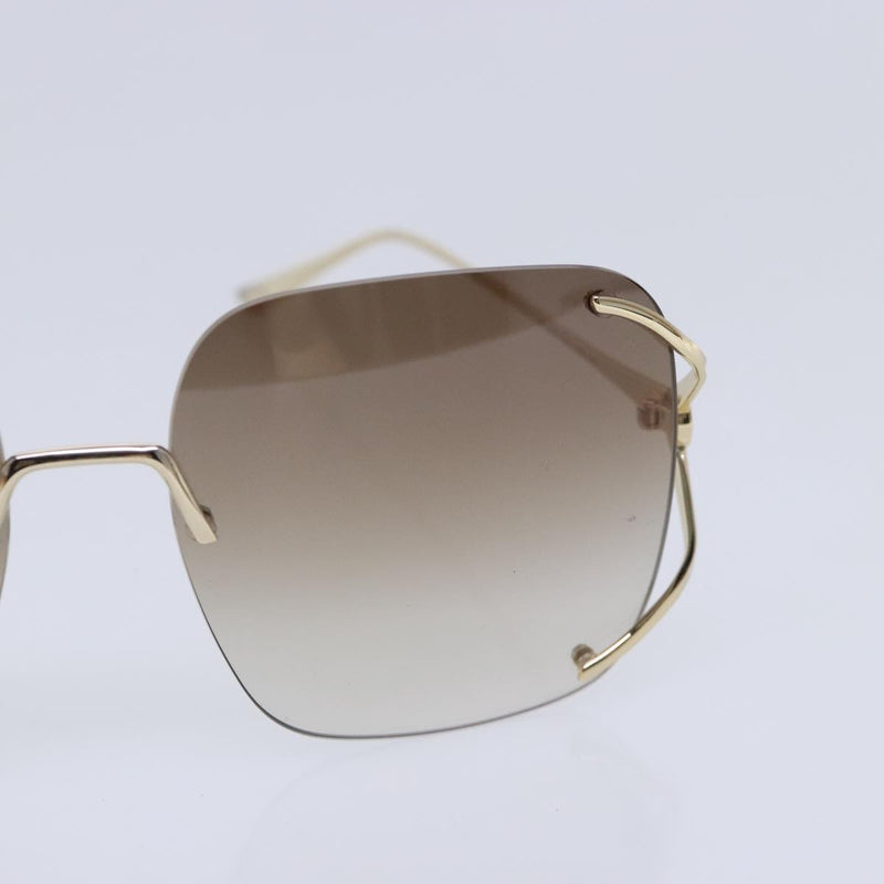 Gucci Sunglasses Brown Metal Glasses  (Pre-Owned)