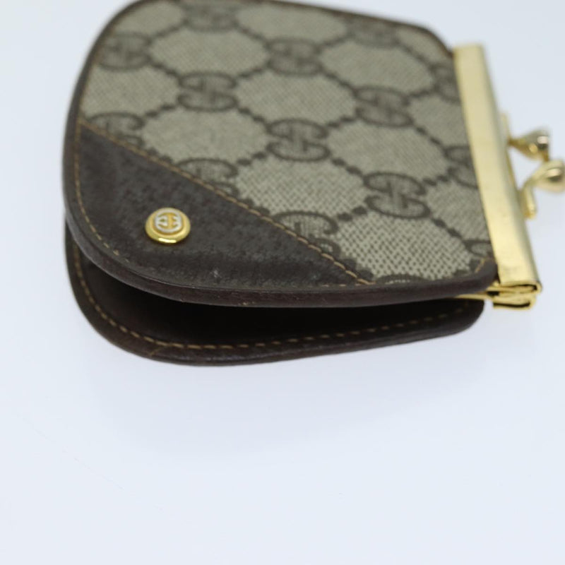 Gucci Gg Pattern Beige Canvas Wallet  (Pre-Owned)