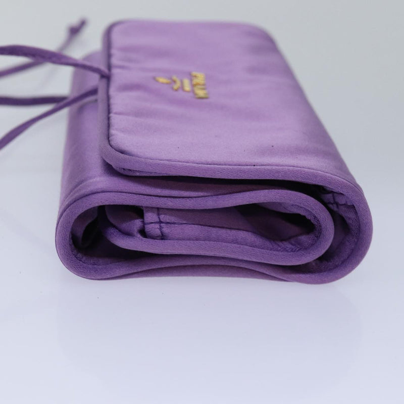 Prada -- Purple Silk Clutch Bag (Pre-Owned)