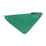 Prada -- Green Leather Clutch Bag (Pre-Owned)