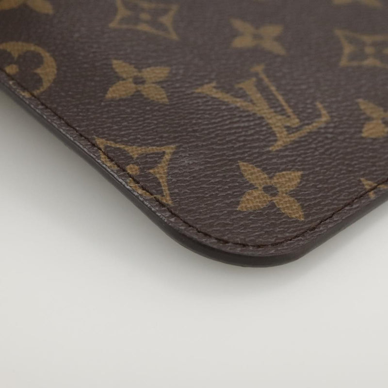 Louis Vuitton Pochette Accessoire Brown Canvas Clutch Bag (Pre-Owned)