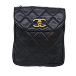 Chanel Bicolore Black Leather Shoulder Bag (Pre-Owned)