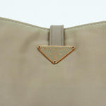 Prada Tessuto White Synthetic Shoulder Bag (Pre-Owned)