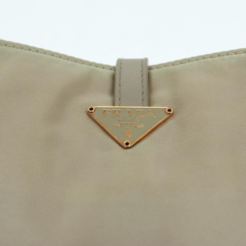 Prada Tessuto White Synthetic Shoulder Bag (Pre-Owned)