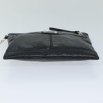 Balenciaga Clip L Black Leather Clutch Bag (Pre-Owned)