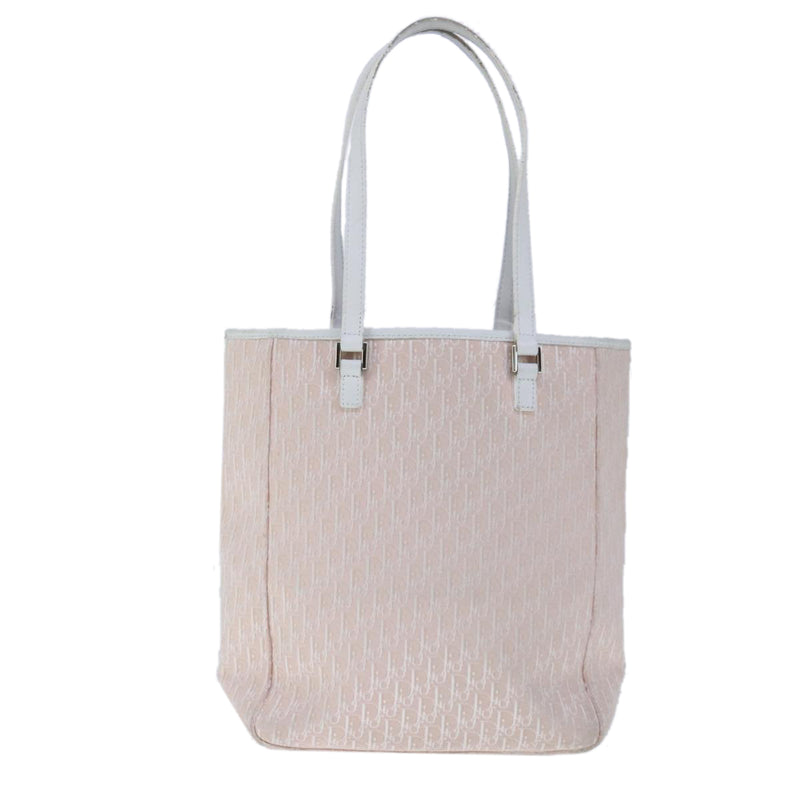 Dior Trotter Pink Canvas Tote Bag (Pre-Owned)