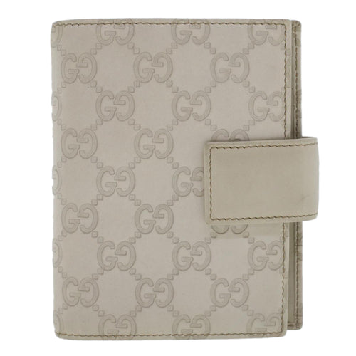 Gucci Guccissima White Canvas Wallet  (Pre-Owned)