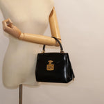 Gucci Lady Lock Black Leather Handbag (Pre-Owned)