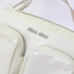 Miu Miu White Patent Leather Shoulder Bag (Pre-Owned)