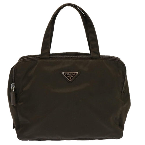 Prada Tessuto Khaki Synthetic Handbag (Pre-Owned)