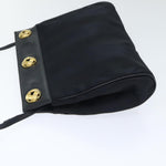 Salvatore Ferragamo Black Canvas Shoulder Bag (Pre-Owned)