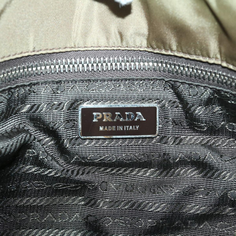 Prada Tessuto Khaki Synthetic Tote Bag (Pre-Owned)