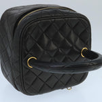 Chanel Vanity Black Leather Handbag (Pre-Owned)