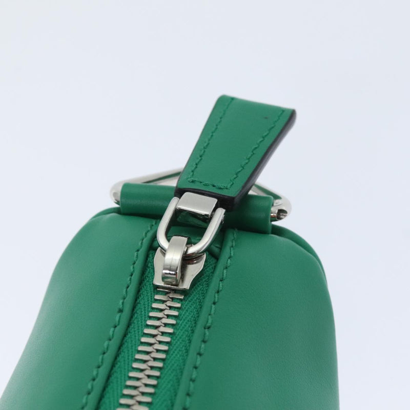 Prada -- Green Leather Clutch Bag (Pre-Owned)