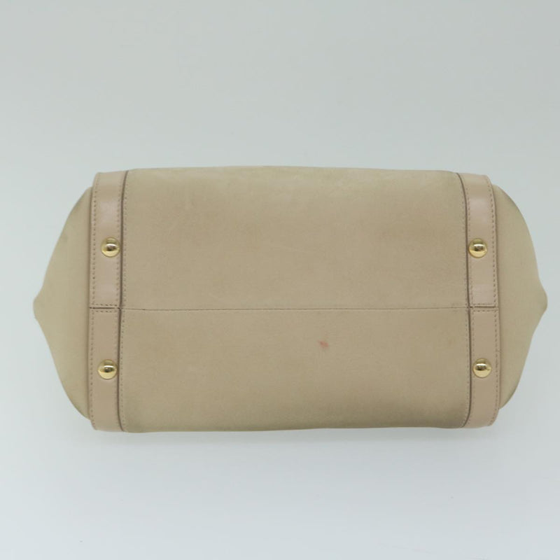 Salvatore Ferragamo Beige Leather Shoulder Bag (Pre-Owned)