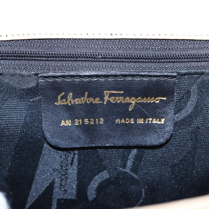 Salvatore Ferragamo Beige Leather Shoulder Bag (Pre-Owned)