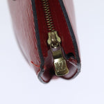 Louis Vuitton Saint Jacques Red Leather Shoulder Bag (Pre-Owned)