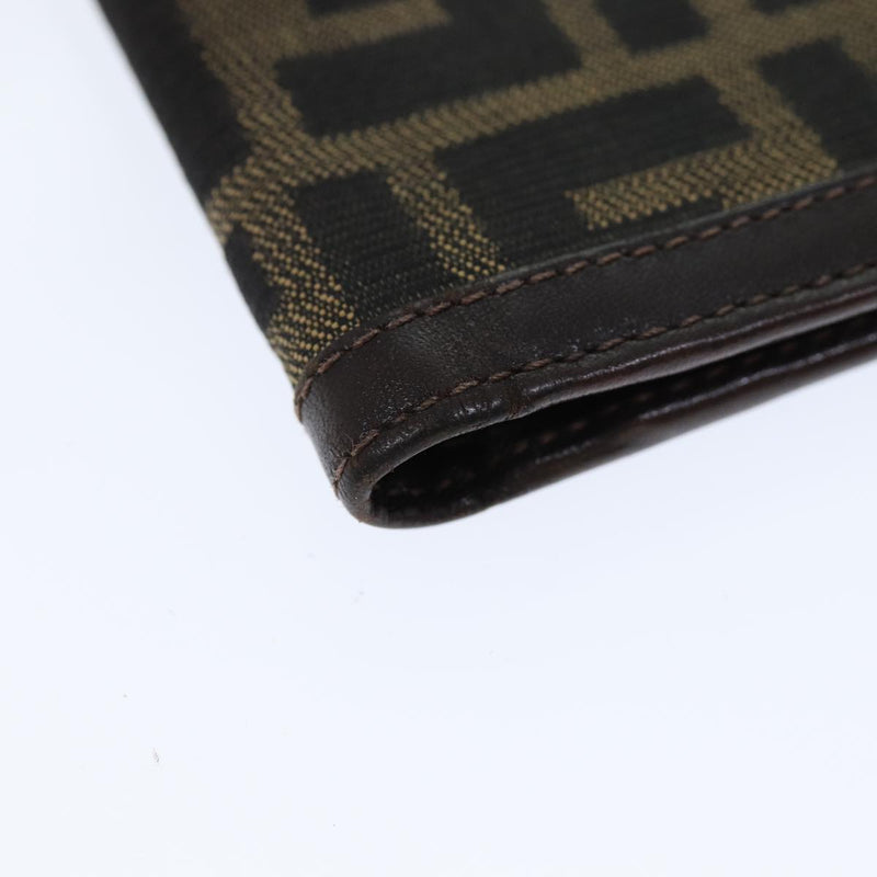 Fendi Zucca Brown Canvas Wallet  (Pre-Owned)