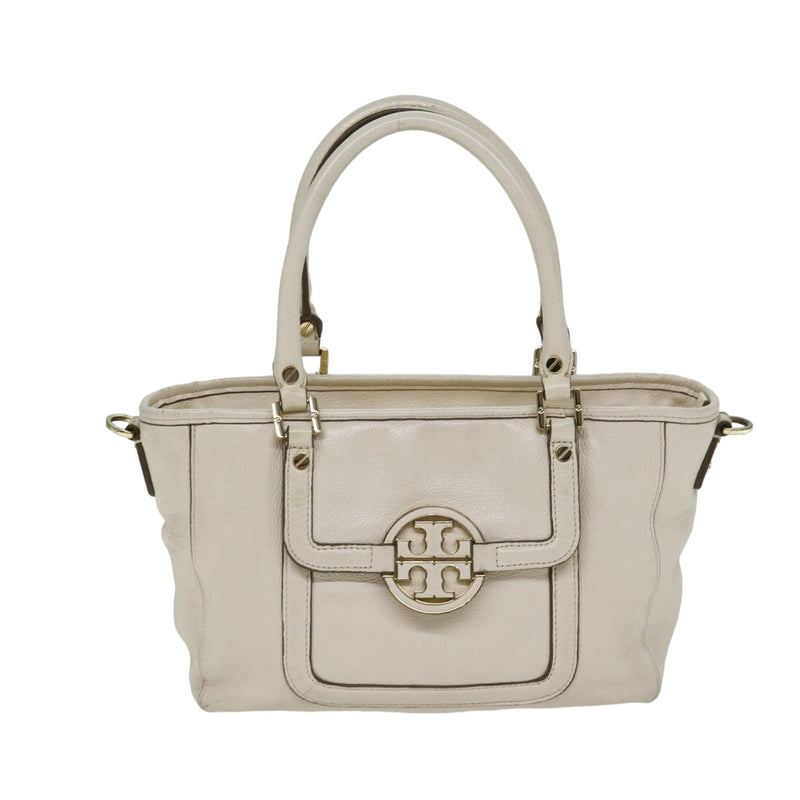 Tory Burch White Leather Handbag (Pre-Owned)